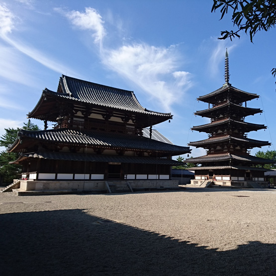 奈良　斑鳩　法隆寺